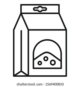 Soil box icon. Outline soil box vector icon for web design isolated on white background