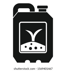 Soil canister liquid icon. Simple illustration of soil canister liquid vector icon for web design isolated on white background
