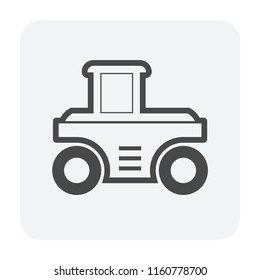 Soil compaction and equipment icon.