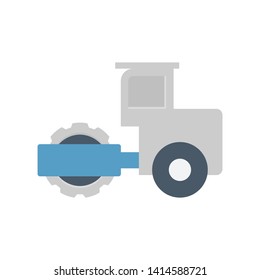 Soil compaction equipment icon design.
