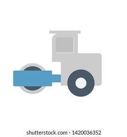 Soil compaction equipment icon design.
