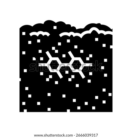 soil contamination pcb glyph icon vector. soil contamination pcb sign. isolated symbol illustration