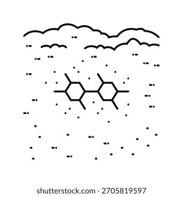 soil contamination pcb line icon vector. soil contamination pcb sign. isolated contour symbol black illustration
