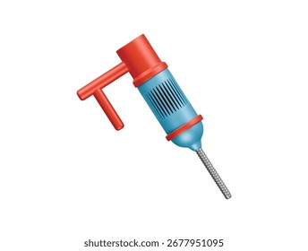  soil drill icon 3d illustration render