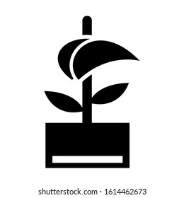 soil flower icon isolated sign symbol vector illustration - high quality black style vector icons
