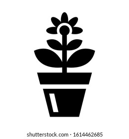 soil flower icon isolated sign symbol vector illustration - high quality black style vector icons
