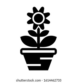 soil flower icon isolated sign symbol vector illustration - high quality black style vector icons
