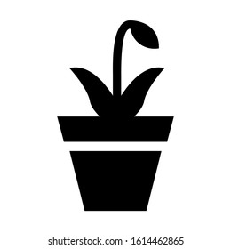 soil flower icon isolated sign symbol vector illustration - high quality black style vector icons
