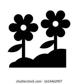 soil flower icon isolated sign symbol vector illustration - high quality black style vector icons
