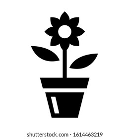 soil flower icon isolated sign symbol vector illustration - high quality black style vector icons
