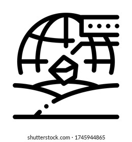 soil geography icon vector. soil geography sign. isolated contour symbol illustration