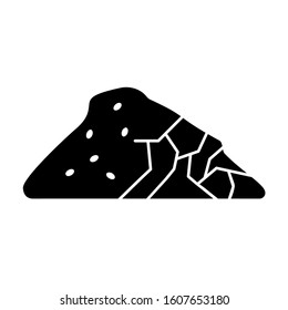 Soil ground icon. Simple fertile land icons for ui and ux, website or mobile application