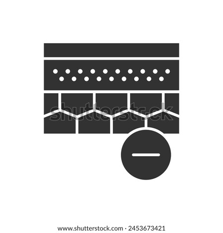 Soil Ground Minus Icon - Geology Icon