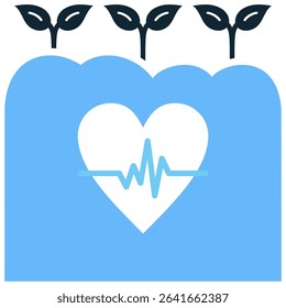 Soil health icon vector depicting rich, fertile ground. Essential for illustrating sustainable agriculture, organic farming, nutrient cycling, and environmental conservation.