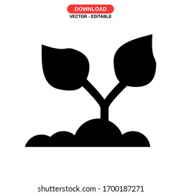 soil icon or logo isolated sign symbol vector illustration - high quality black style vector icons
