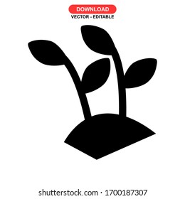 soil icon or logo isolated sign symbol vector illustration - high quality black style vector icons
