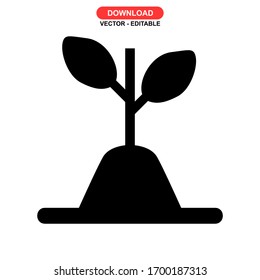 soil icon or logo isolated sign symbol vector illustration - high quality black style vector icons

