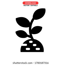 soil icon or logo isolated sign symbol vector illustration - high quality black style vector icons
