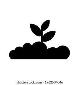 Bodensymbol oder Logo einzeln auf Zeichen, Vektorgrafik - hochwertige Vektorsymbole mit schwarzem Hintergrund
