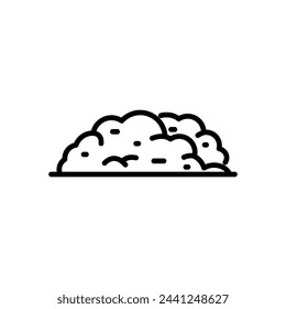 soil icon vector in line style