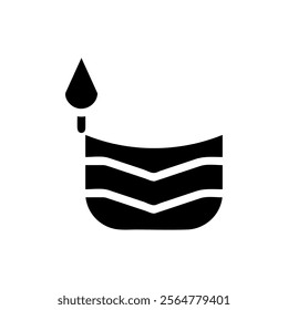 Soil layers icon. Concept of geology, ecology, and environment.