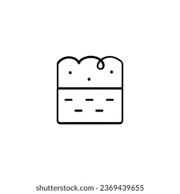 Soil Layers Line Style Icon Design