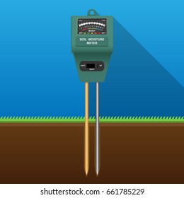 Soil Moisture Analog Meter Farm Garden Instrument Test