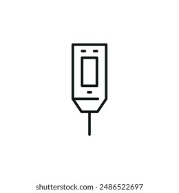 Soil moisture meter icon. Simple soil moisture meter icon for social media, app and web design. Vector illustration.