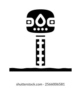 soil moisture sensor agri tech glyph icon vector. soil moisture sensor agri tech sign. isolated symbol illustration