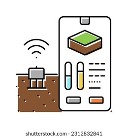 soil monitoring agriculture color icon vector. soil monitoring agriculture sign. isolated symbol illustration