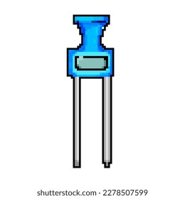 Retro-Vektorgrafik des Bodenfadenzählers. bit Cash Boden ph Meter Video-Arcade. alte Vintage-Illustration