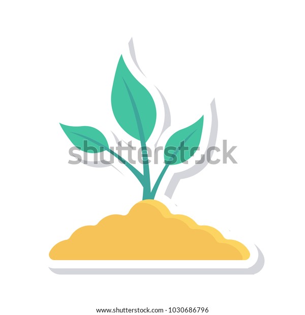 Soil Plant Growth Stock Vector (Royalty Free) 1030686796 | Shutterstock