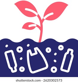 Bodenverschmutzung Symbol Füllung Vektorgrafik