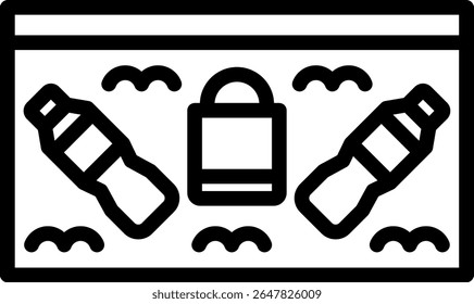 Soil Pollution Icon Outline Vector Illustration