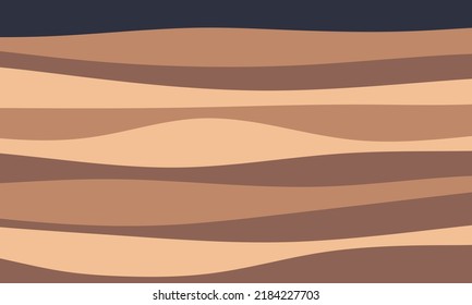 Soil And Rock Layers. Geological Subsurface Cross Section