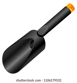 Soil Scoop vector illustration. Fiber Composite professional gardening tool.