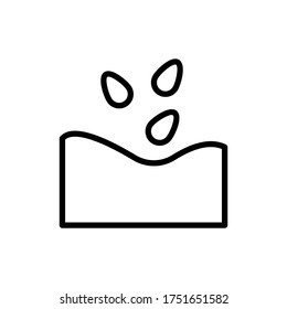 Soil, seed icon. Simple line, outline vector elements of agriculture icons for ui and ux, website or mobile application