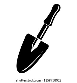 Soil spade icon. Simple illustration of soil spade vector icon for web design isolated on white background