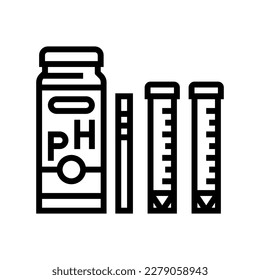 soil test kit garden tool line icon vector. soil test kit garden tool sign. isolated contour symbol black illustration