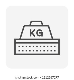 Soil testing and tool icon, 64x64 perfect pixel and editable stroke.