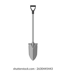 árvore de solo plantio de pá caricatura. ferramenta de jardim, lâmina de pá, transplante de terra árvore de solo plantio de pá sinal.