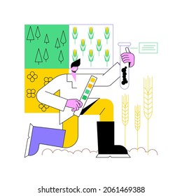 Soil Type Abstract Concept Vector Illustration. Gardening And Agronomy, Agricultural Practice, Soil Type Test, Classification System, Efficient Land Use, Determine Particle Size Abstract Metaphor.