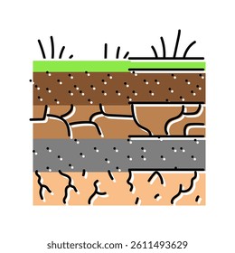 soil urban gardening color icon vector. soil urban gardening sign. isolated symbol illustration