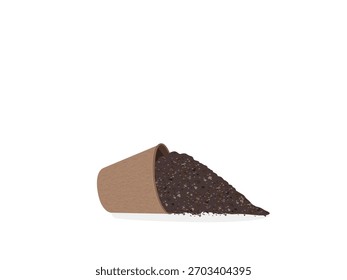 Soil used for growing plants.