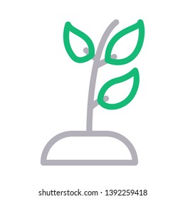 soil vector color line icon