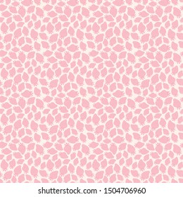 Soild style small pink strawberry seamless repeat fruit pattern nature background