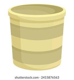 Soiled laundry basket icon cartoon vector. Wash home dry. Home cleaning