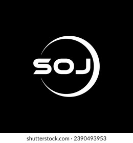 SOJ Letter Logo Design, Inspiration for a Unique Identity. Modern Elegance and Creative Design. Watermark Your Success with the Striking this Logo.