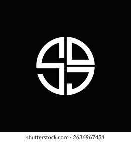SOJ logo SOJ icon SOJ monogram SOJ letter minimalist Circle flat Unique modern abstract logo design.

