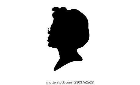 Sojourner Truth Silhouette, hochwertige Vektorgrafik